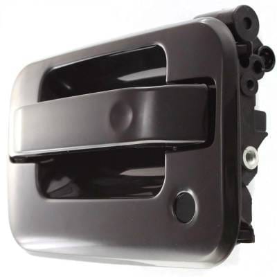 Front Driver Side Exterior Door Handle Compatible With 2004-2014 Ford F-150 Smooth Black With Key thumbnail 3