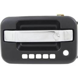 Front Driver Side Exterior Door Handle Compatible With 2009-2022 Ford F-150 Chrome Lever With Primed