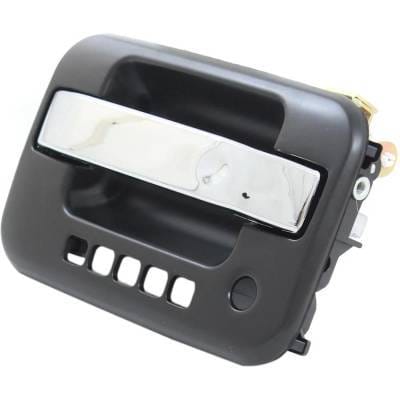 Front Driver Side Exterior Door Handle Compatible With 2009-2022 Ford F-150 Chrome Lever With Primed thumbnail 5