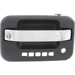 Front Driver Side Exterior Door Handle Compatible With 2009-2022 Ford F-150 Chrome Lever Textured