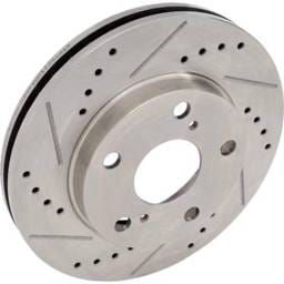 New Cross-Drilled And Slotted Brake Disc Compatible With Toyota Camry Se 4 Cyl 2.2L Camry Dx 4 Cyl