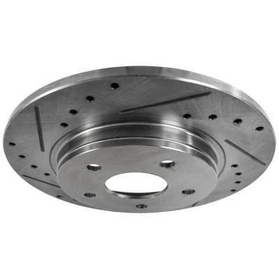 New Cross-Drilled Brake Disc Compatible With Chrysler Dodge Journey Sxt 6 Cyl 3.6L Journey R/T 6 Cyl thumbnail 11