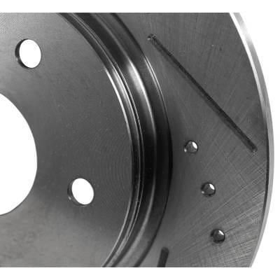 New Cross-Drilled Brake Disc Compatible With Chrysler Dodge Grand Caravan Sxt 6 Cyl 4.0L Grand thumbnail 15