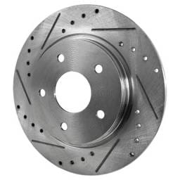 New Cross-Drilled Brake Disc Compatible With Chrysler Dodge Grand Caravan Sxt 6 Cyl 4.0L Grand
