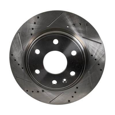 New Cross-Drilled Brake Disc Compatible With Buick Chevrolet Gmc Traverse Ls 6 Cyl 3.6L Enclave thumbnail 5