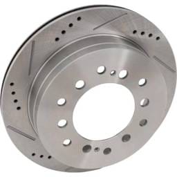 New Cross-Drilled And Slotted Brake Disc Compatible With Lexus Toyota Fj Cruiser Base 6 Cyl 4.0L