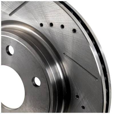 New Cross-Drilled Brake Disc Compatible With Buick Chevrolet Gmc Enclave Premium 6 Cyl 3.6L Acadia thumbnail 7
