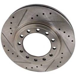 New Cross-Drilled And Slotted Brake Disc Compatible With Chevrolet Gmc Isuzu W3500 Forward W3s042 4
