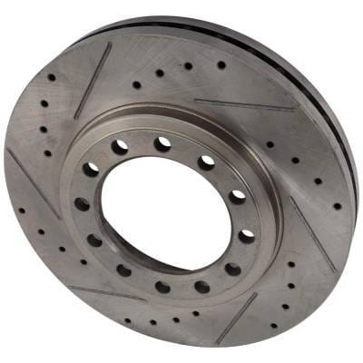 New Cross-Drilled And Slotted Brake Disc Compatible With Chevrolet Gmc Isuzu W3500 Forward W3s042 4 thumbnail 5