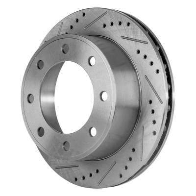 New Cross-Drilled Brake Disc Compatible With Ford Excursion Xlt 8 Cyl 7.3L Excursion Limited 8 Cyl thumbnail 13