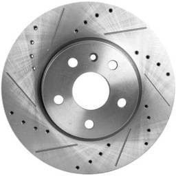 New Cross-Drilled Brake Disc Compatible With Buick Chevrolet Gmc Impala Ls 6 Cyl 3.6L Lacrosse