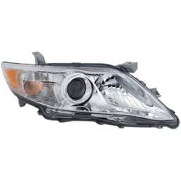 Headlight Compatible With 2010-2011 Toyota Camry 2.4L 3.5L I4 Right Passenger Side Halogen