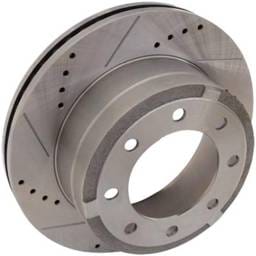 New Cross-Drilled Brake Disc Compatible With Ford F-250 Super Duty Lariat 8 Cyl 6.2L F-350 Super