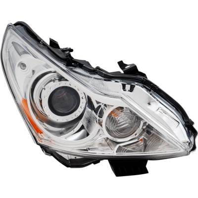 Headlight Compatible With 2010-2013 Infiniti G37 G25 3.7L V6 Vq37vhr Right Passenger Side Halogen