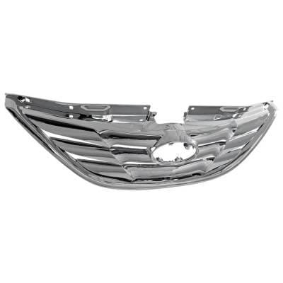 New Chrome Grille Assembly Compatible With Hyundai Sonata 2.0T Limited 4 Cyl 2.0L Sonata Gl 4 Cyl thumbnail 5