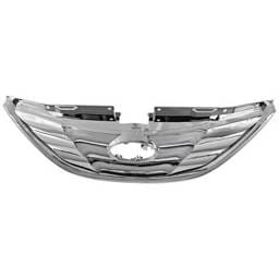 New Chrome Grille Assembly Compatible With Hyundai Sonata Se 4 Cyl 2.0L Sonata Se 4 Cyl 2.4L Sonata