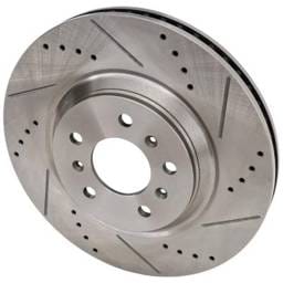 New Cross-Drilled Brake Disc Compatible With Buick Cadillac Chevrolet Impala Limited Police 6 Cyl