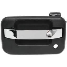 Front Driver Side Exterior Door Handle Compatible With 2004-2022 Ford F-150 Chrome Lever Textured