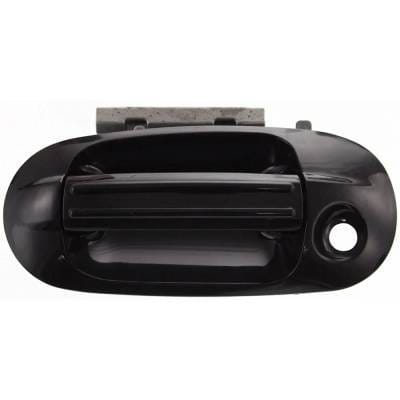 Front Driver Side Exterior Door Handle Compatible With 2003-2017 Ford Expedition Smooth Black With