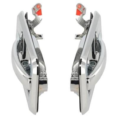 Front Left And Right Exterior Door Handle Compatible With 2003-2009 Hummer H2 Chrome With Key Hole thumbnail 5