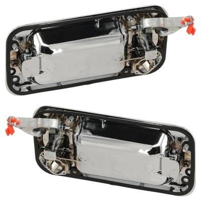 Front Driver And Passenger Side Exterior Door Handle Compatible With 2003-2009 Hummer H2 Chrome With thumbnail 9