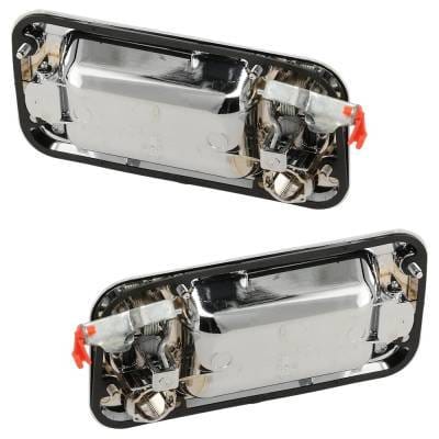 Front Driver And Passenger Side Exterior Door Handle Compatible With 2003-2009 Hummer H2 Chrome With thumbnail 11