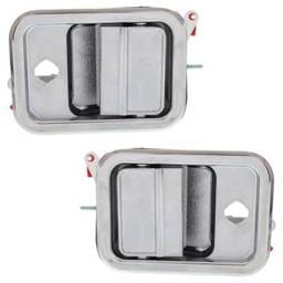 Front Driver And Passenger Side Exterior Door Handle Compatible With 1991-2009 Freightliner Fl112