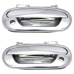 Front Left Driver And Right Passenger Exterior Door Handle Compatible With 1997-2004 Ford Expedition