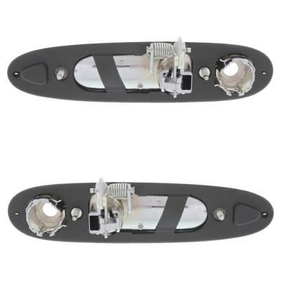 Front Driver And Passenger Side Exterior Door Handle Compatible With 1998-2002 Lincoln Town Car thumbnail 7