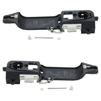 Front Left And Right Exterior Door Handle Compatible With 2008-2011 Ford Focus Black Without Key thumbnail 7