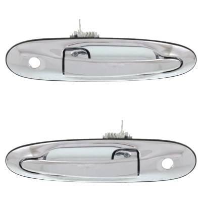 Front Driver And Passenger Side Exterior Door Handle Compatible With 1998-2002 Lincoln Town Car thumbnail 9