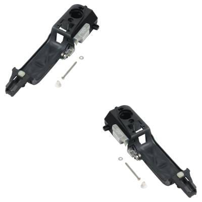 Front Driver And Passenger Side Exterior Door Handle Compatible With 2008-2011 Ford Focus Black thumbnail 3