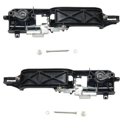 Front Driver And Passenger Side Exterior Door Handle Compatible With 2008-2011 Ford Focus Black thumbnail 9