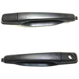 Front Left And Right Exterior Door Handle Compatible With 2004-2012 Mitsubishi Galant Textured Black