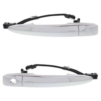 Front Left And Right Exterior Door Handle Compatible With 2009-2016 Nissan Maxima Nissan Murano Leaf