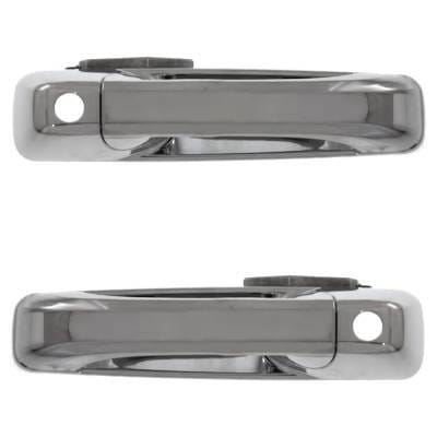 Front Driver And Passenger Side Exterior Door Handle Compatible With 2011-2018 Ram 1500 Ram 2500 Ram