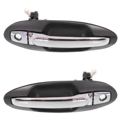 Front Left And Right Exterior Door Handle Compatible With 2001-2006 Hyundai Sonata Kia Optima Kia
