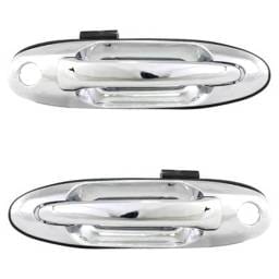 Front Driver And Passenger Side Exterior Door Handle Compatible With 2001-2007 Toyota Tundra Toyota