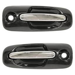 Front Driver And Passenger Side Exterior Door Handle Compatible With 2001-2007 Dodge Caravan