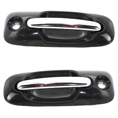 Front Left Driver And Right Passenger Exterior Door Handle Compatible With 2001-2007 Chrysler Town & thumbnail 3