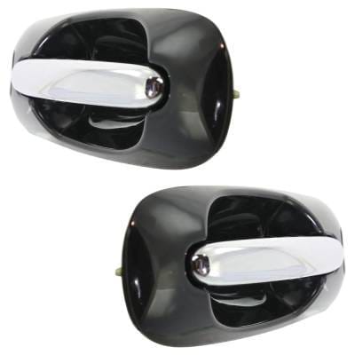 Front Left And Right Exterior Door Handle Compatible With 2001-2007 Chrysler Town & Country Dodge thumbnail 5