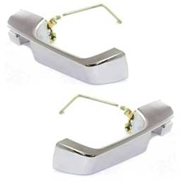 Front Left And Right Exterior Door Handle Compatible With 1993-1998 Jeep Grand Cherokee Chrome
