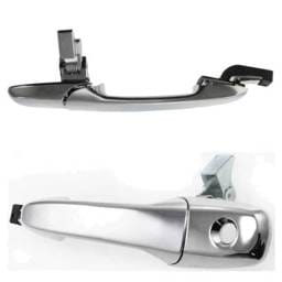 Front Driver And Passenger Side Exterior Door Handle Compatible With 2005-2014 Ford Mustang Chrome