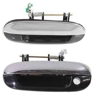 Front Driver And Passenger Side Exterior Door Handle Compatible With 2002-2009 Gmc Envoy Gmc Jimmy