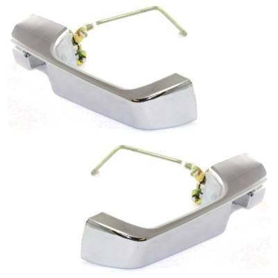 Front Driver And Passenger Side Exterior Door Handle Compatible With 1993-1998 Jeep Grand Cherokee