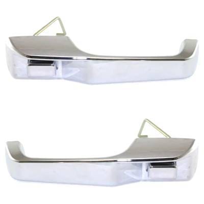 Front Pair Exterior Door Handle Compatible With 1993-1998 Jeep Grand Cherokee Chrome Without Key thumbnail 9