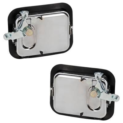 Front Left Driver And Right Passenger Exterior Door Handle Compatible With 1987-2006 Jeep Wrangler thumbnail 9