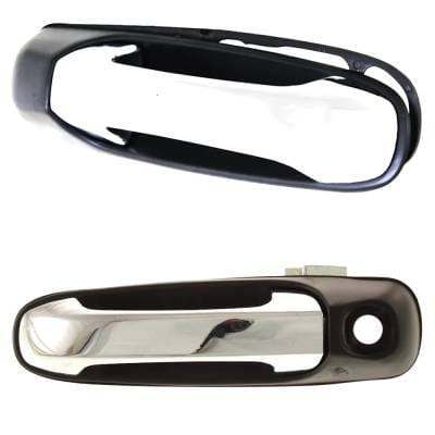 Front Driver And Passenger Side Exterior Door Handle Compatible With 2007-2009 Dodge Durango thumbnail 3