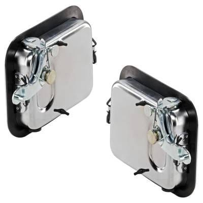 Front Driver And Passenger Side Exterior Door Handle Compatible With 1987-2006 Jeep Wrangler Chrome thumbnail 7