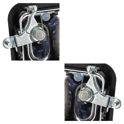 Front Driver And Passenger Side Exterior Door Handle Compatible With 1987-2006 Jeep Wrangler Chrome thumbnail 15